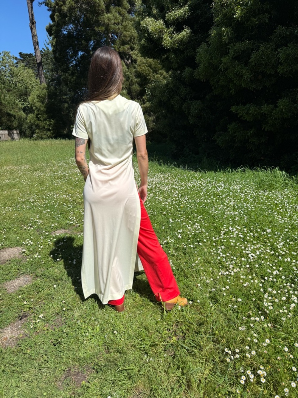RARE 1970s Alfred Shaheen Signed Cheongsam Maxi Dress - Picture 9 of 14